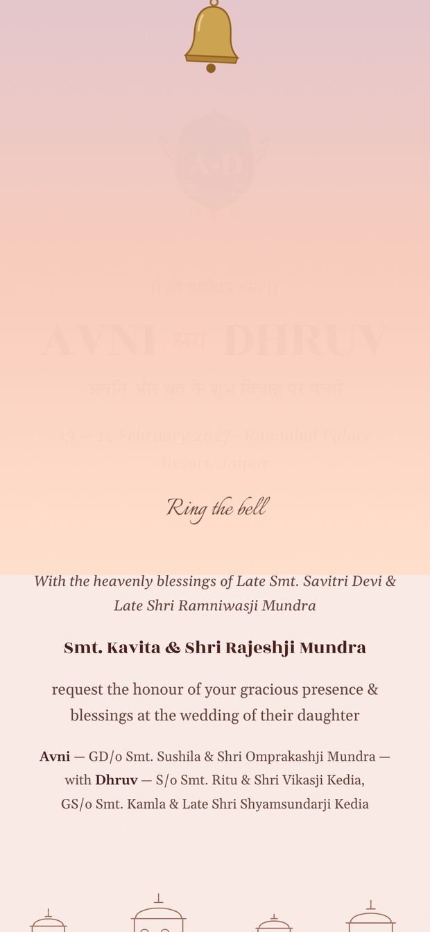 Inside Avni and Dhruv's invitation