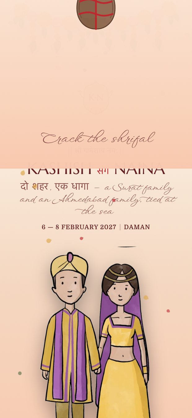Inside Kashish and Naina's invitation