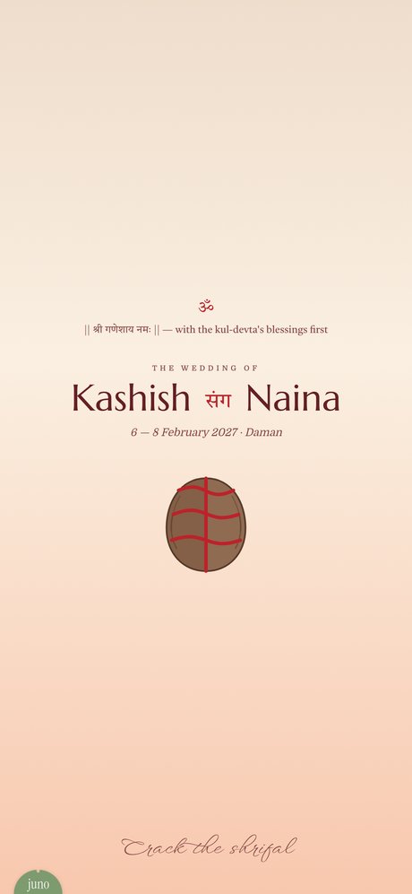 Kashish & Naina invitation